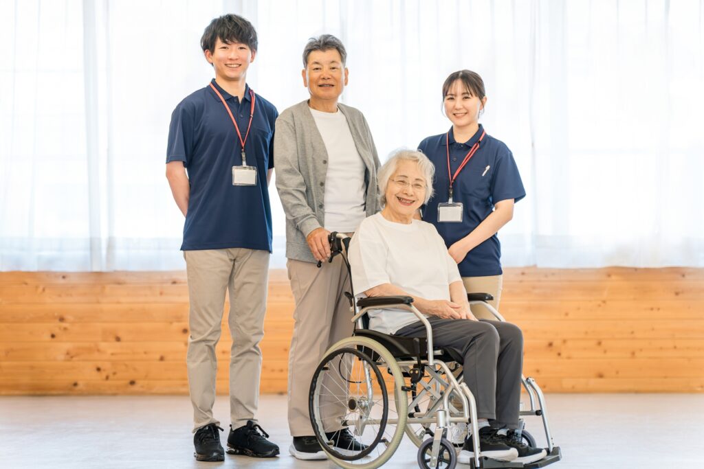 利用者さんと家族さんと介護職員